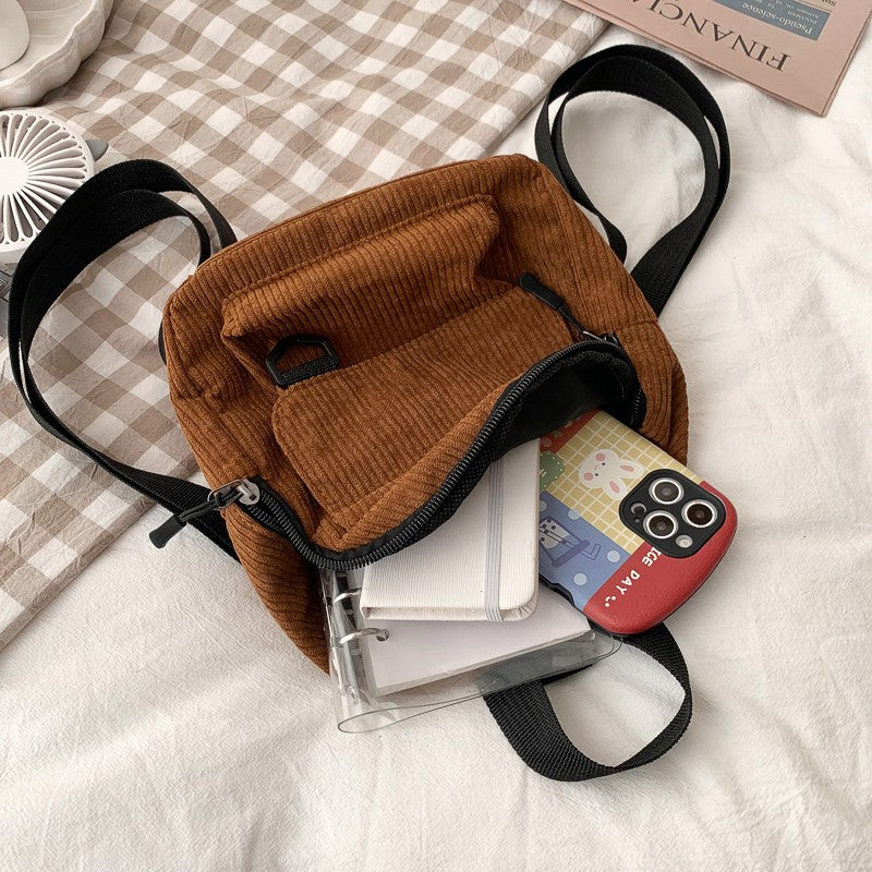 Mochila Mini de Pana para Mujer