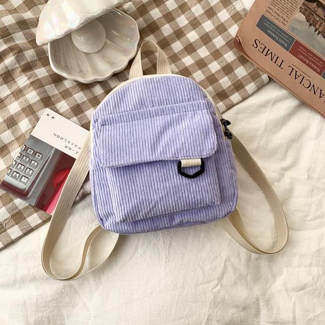 Mochila Mini de Pana para Mujer
