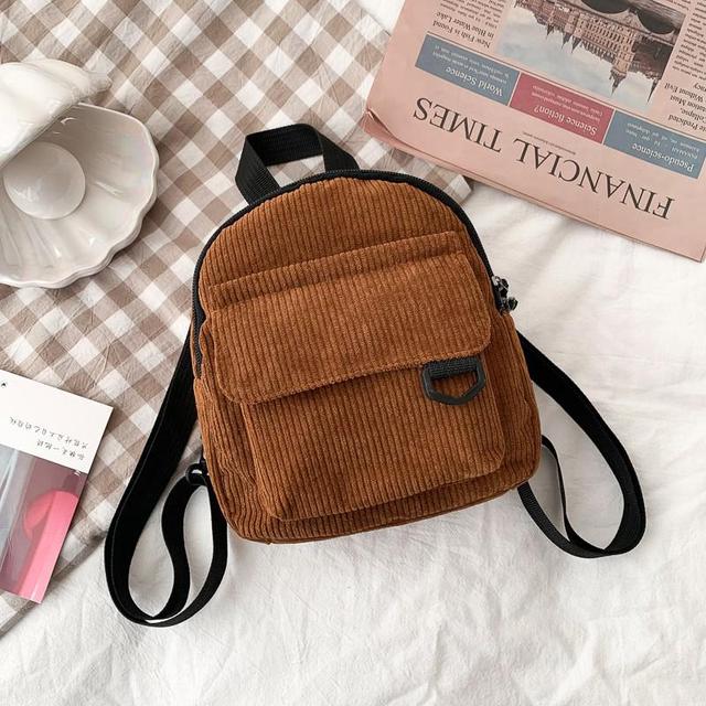 Mochila Mini de Pana para Mujer
