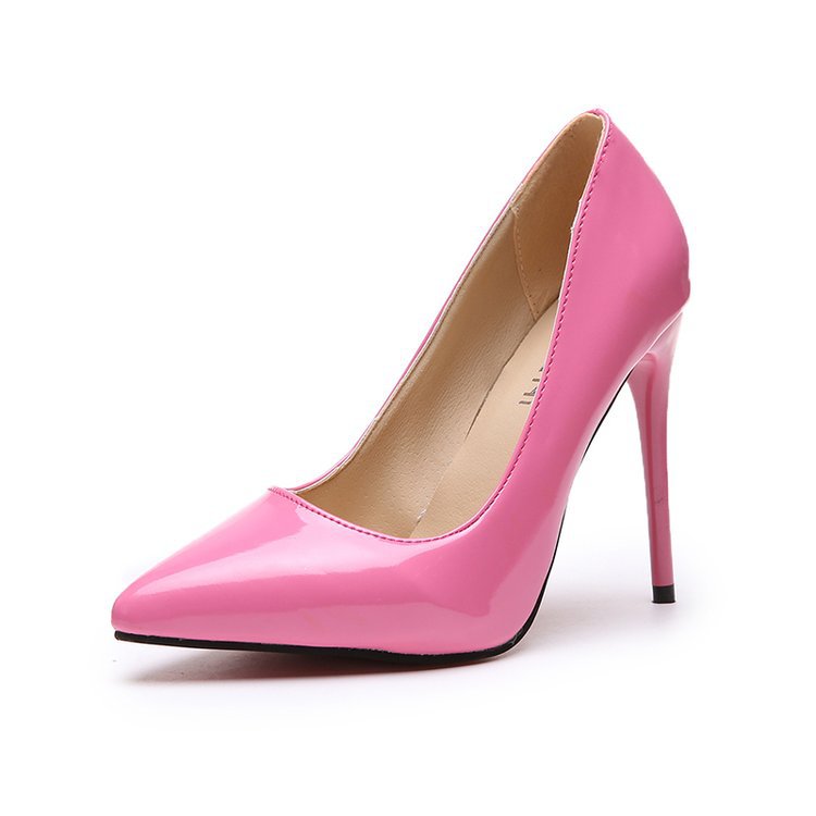 Tacones Altos de Punta Estrecha y Tacón Delgado de Goma