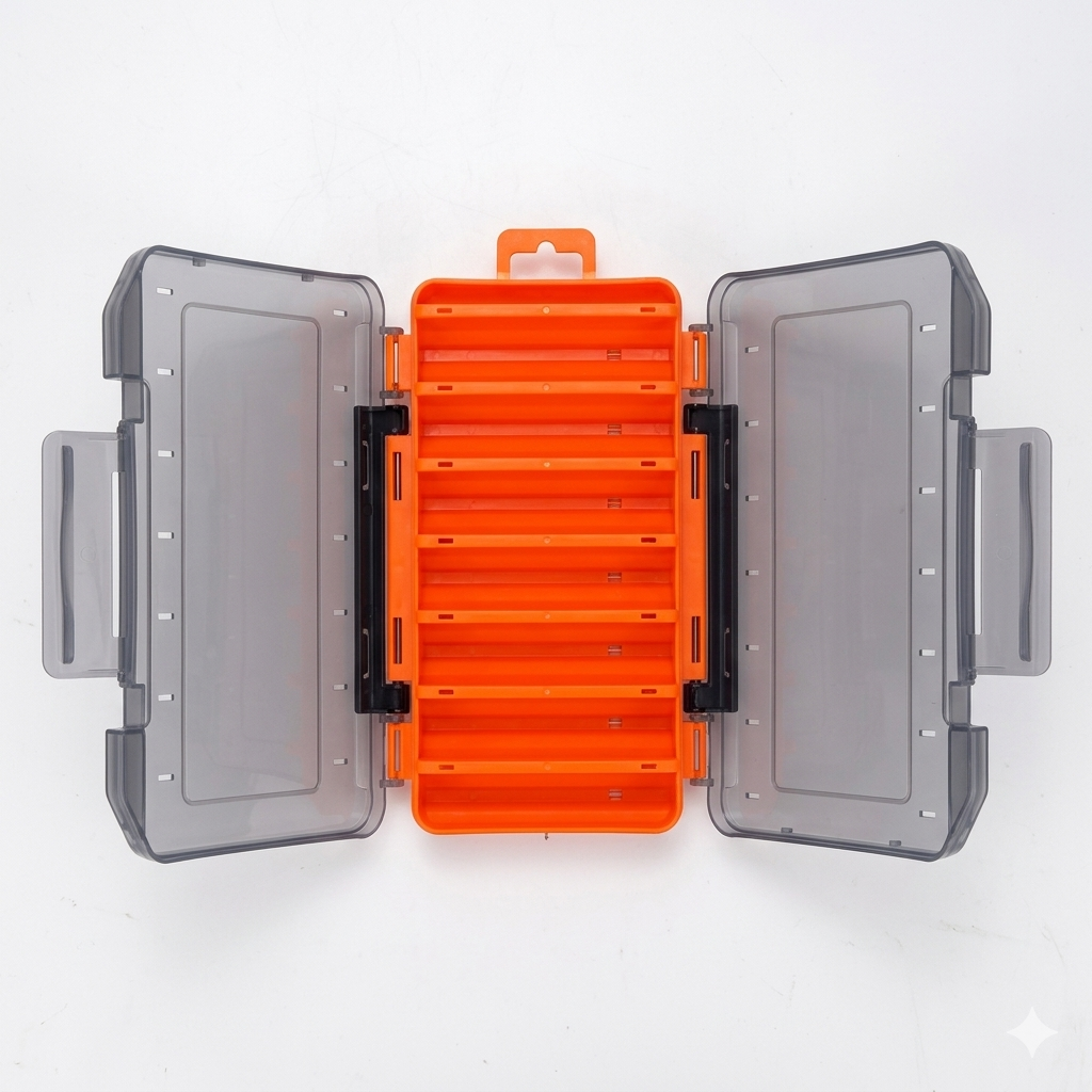 Caja de Pesca Duradera de Doble Cara