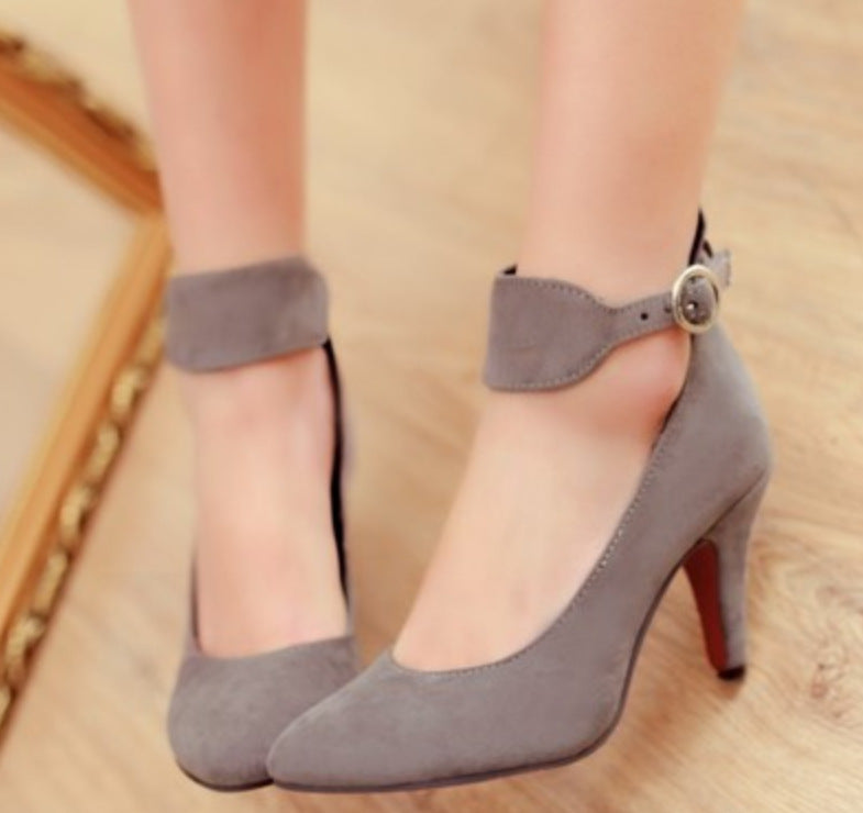 Tacones Altos de Punta Estrecha para Mujer con Tacón de Aguja Delgado