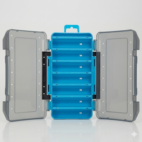 Caja de Pesca Duradera de Doble Cara