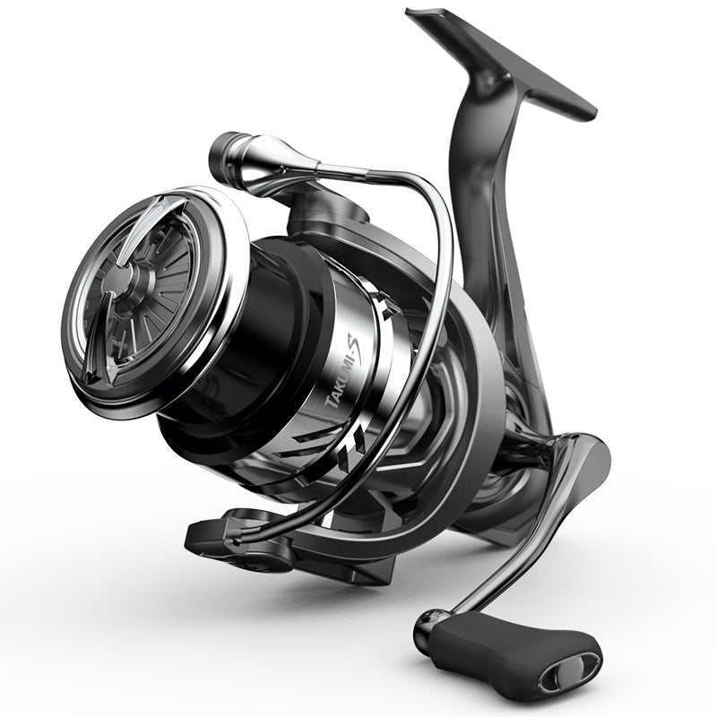 Carrete de Pesca de Metal con Doble Agarre para Aparejos Ligeros