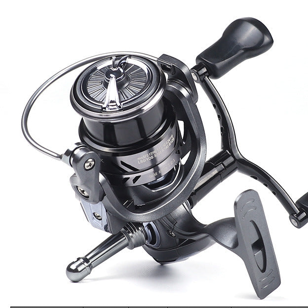 Carrete de Pesca de Metal con Doble Agarre para Aparejos Ligeros