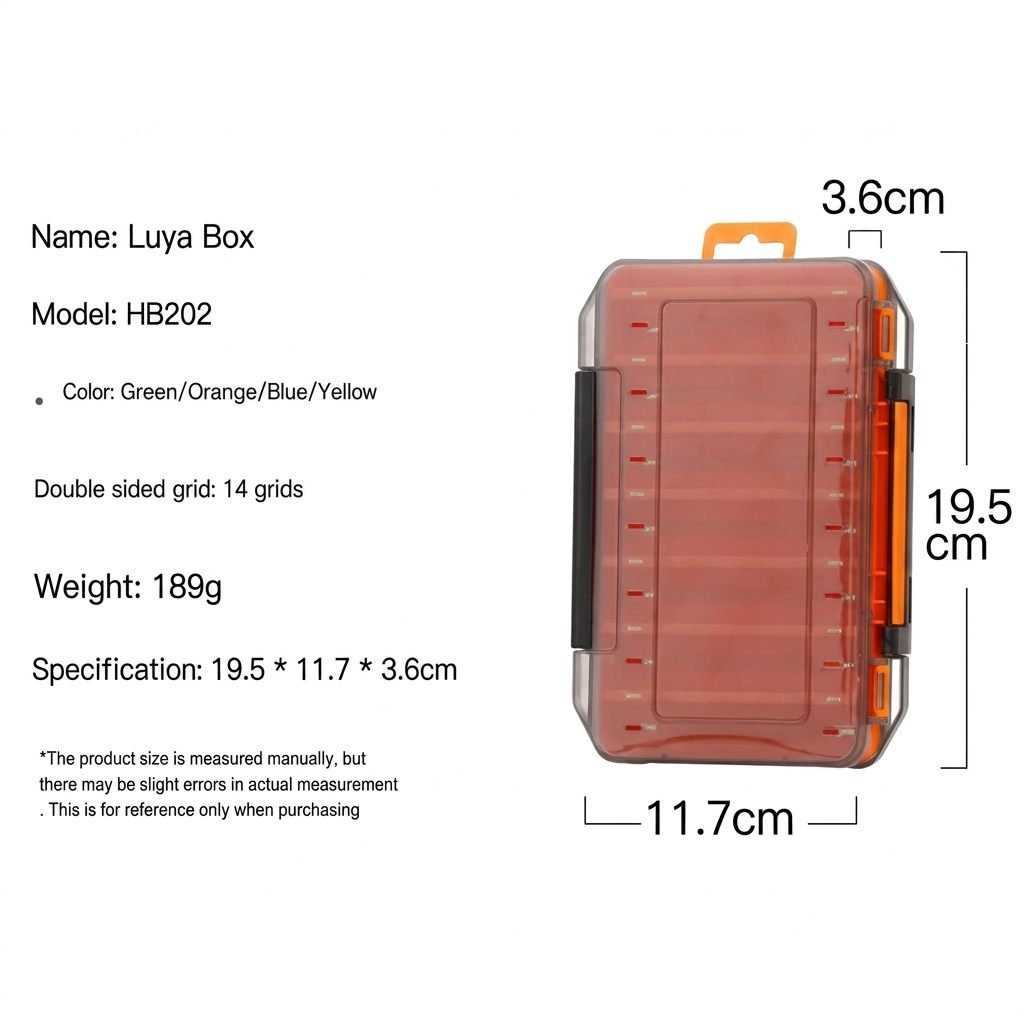 Caja de Pesca Duradera de Doble Cara